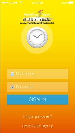 手機網站的登入設計概念screenshots
